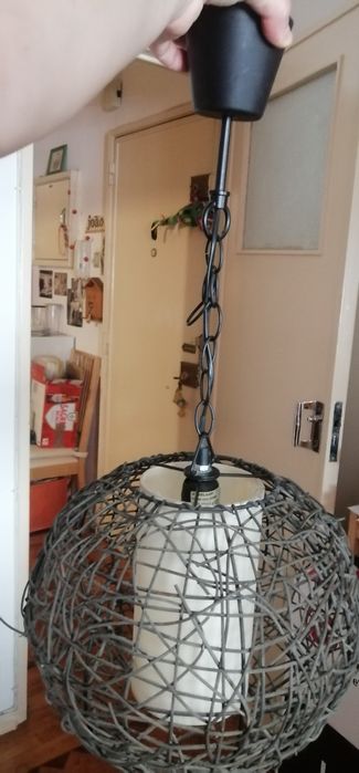 Candeeiro de tecto Rattan