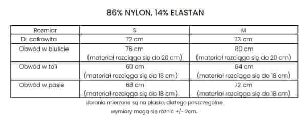 Body Olavoga SPINA S M czarne biale fioletowe