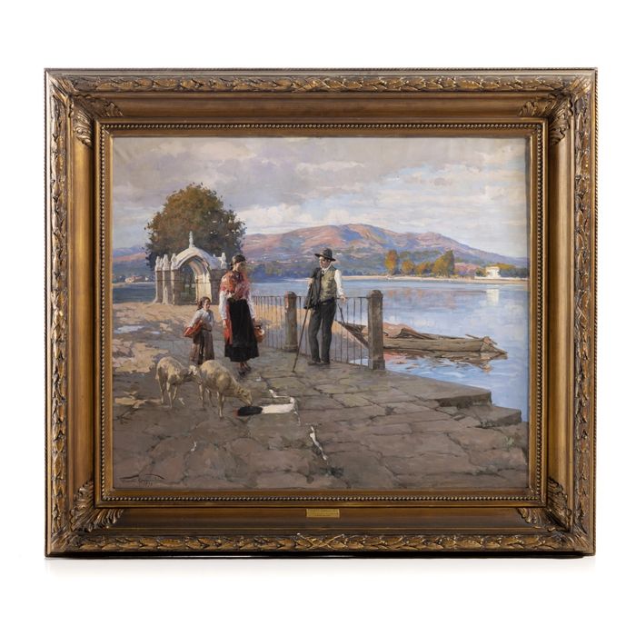 Pintura - Fausto Gonçalves - 1920 (assinada)