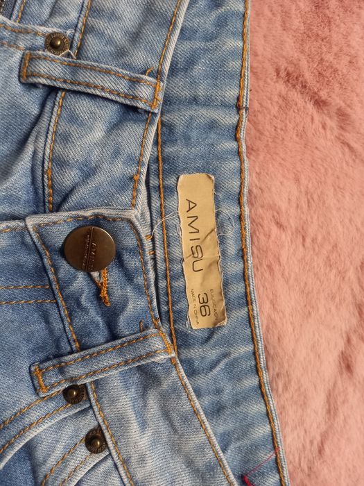 Krótkie spodenki szorty jeans Amisu S, 36 bawełna