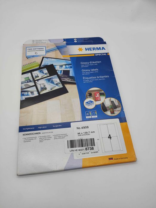 Herma Etykiety adresowe 10019 - A4, odklejalne, białe, 99,1 x 139 mm