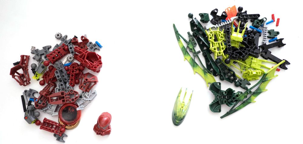 Lego bionicle 10 szt. - MATHORAN bad guy x2 STARS, visorak VAKAMA 6 4