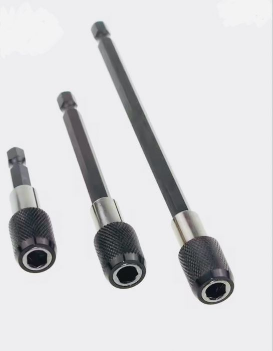 Набір 3 штуки якісних нових подовжувачів 1/4 бистросьем держатель бит