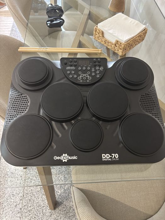 Bateria Eletrónica Gear4music DD-7 – Muito bom estado