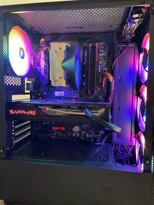 Игровой ПК, компьютер для игор ryzen 5, rx5600xt, ddr4 16gb, 500w