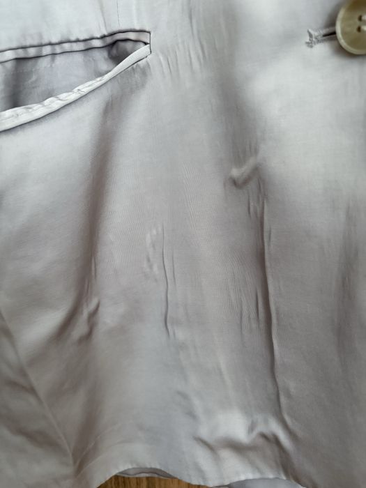 satynowa imprezowa marynarka h&m