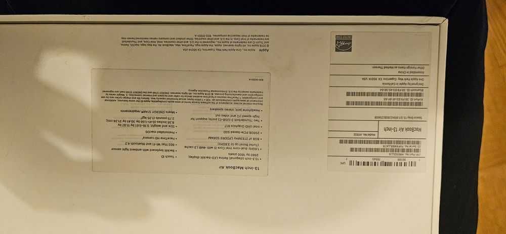 Apple MacBook Air intel i5 1,6 GHz RAM 8/256 Gb (A1932) RETINA