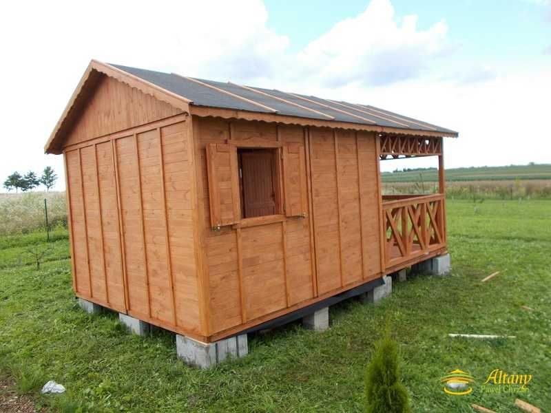 DOMEK MICHAŚ 3x6,75m Impregnowany +Podłoga Taras Dach 2-spad Producent