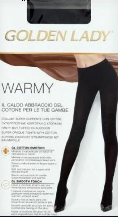 Жіноча котонова колгота Goldel Lady Warmy 100d