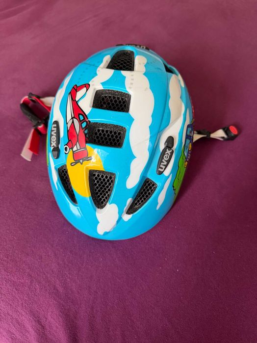Kask rowerowy dziecięcy Uvex Kid 2, rozm. 46-52 cm, stan BDB