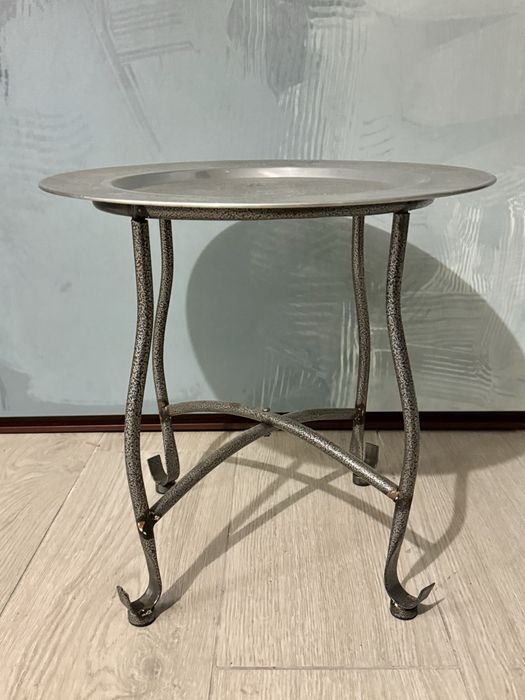 mesa, apoio, metal, marroquina, decoração, rustica