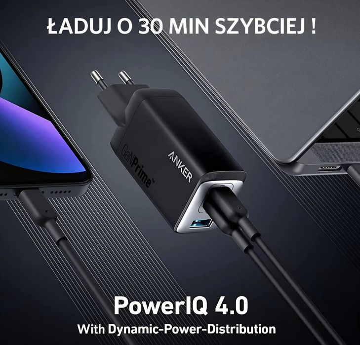 Ładowarka sieciowa 65w Anker GaNPrime 735