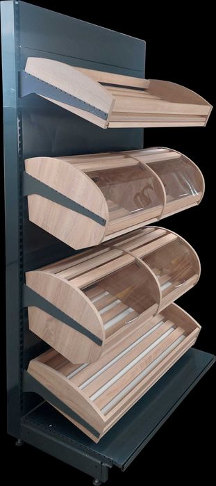 REGAŁ SKLEPOWY na pieczywo piekarniczy na chleb lada sklepowa sonoma