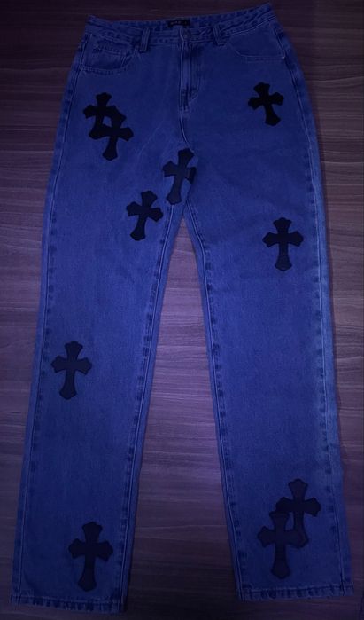 Джинси по типу chrome hearts