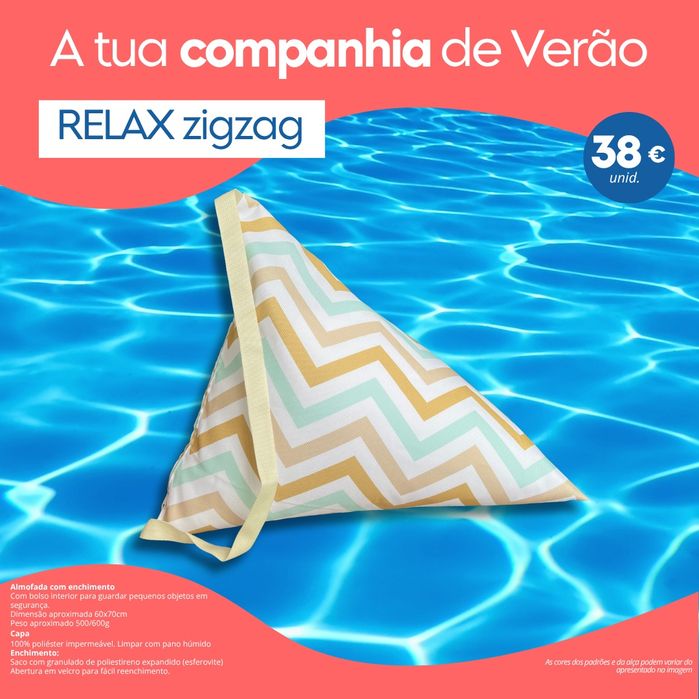 Almofadas de praia com enchimento