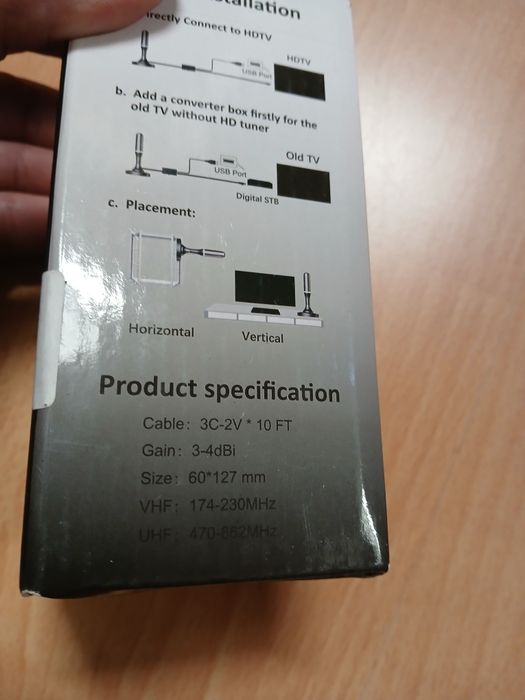 Antena cyfrowa pokojowa