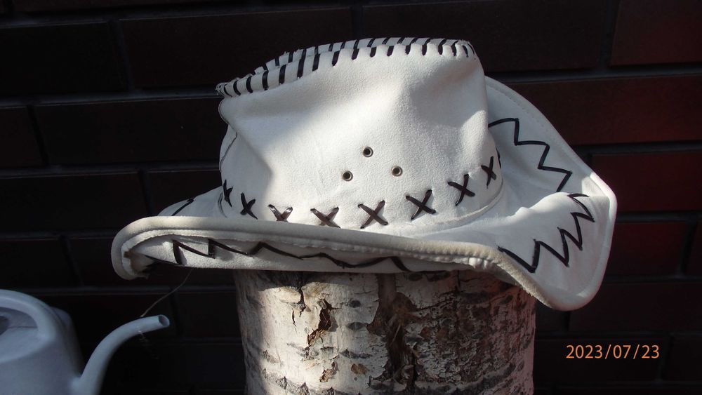 Kapelusz kowbojski, country - Ohio (biały) - na festiwal w Mrągowie.