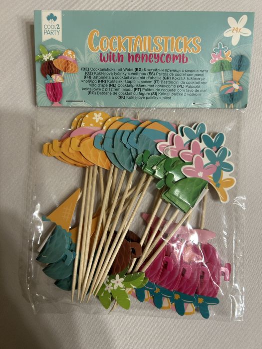 Patyczki koktajlowe do drinków i deserów 3 opakowania nr.8599