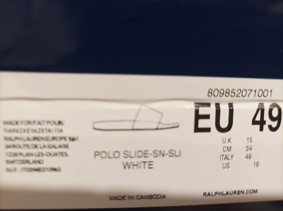 Klapki POLO męskie nowe