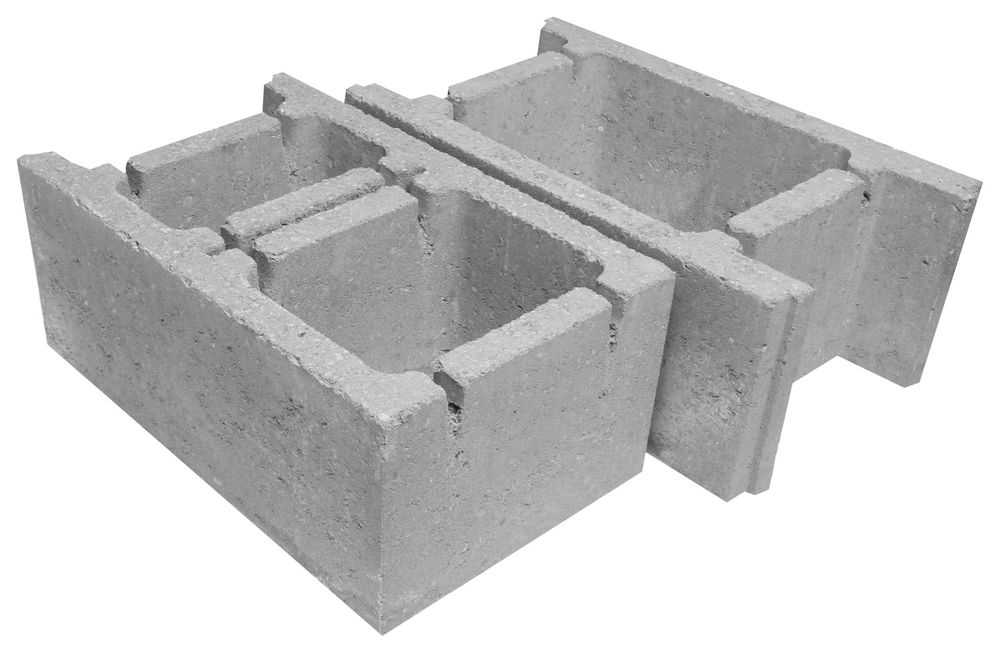 Betonowy pustak szalunkowy / kostka szalunkowa 49x30x20 cm