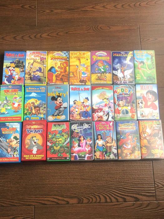 Conjunto de Cassetes de Animação Infantil
