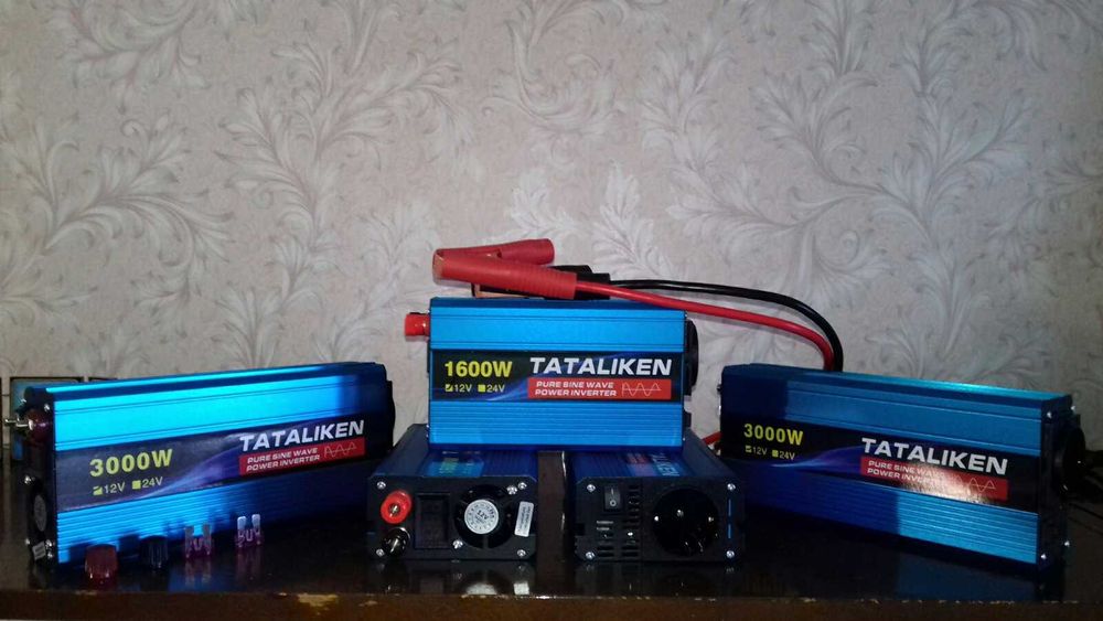 Инвертор 12 220В 1600Вт 3000Вт для зарядки Фото видеокамер ДЛЯ КОТЛА