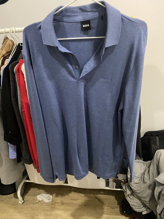 Polo Boss homem azul