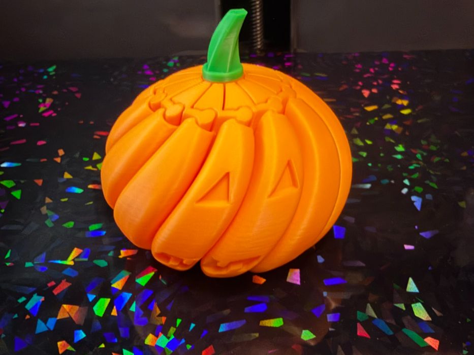 Fidget abóbora de Halloween em espiral