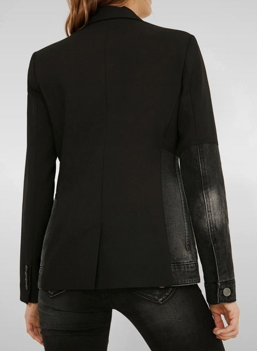 Desigual Hybrydowa Marynarka Dżinsowa - Black - 56