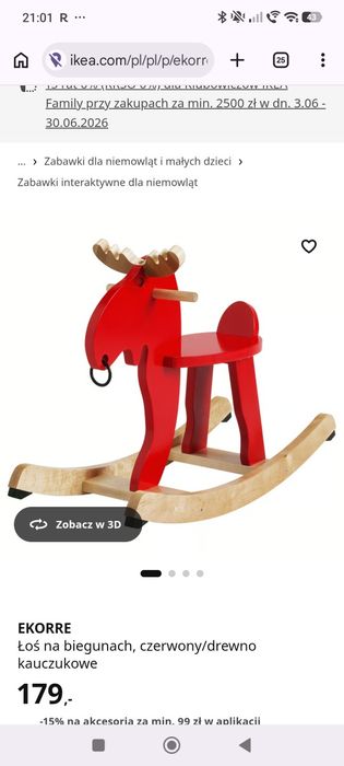 Renifer na biegunach IKEA