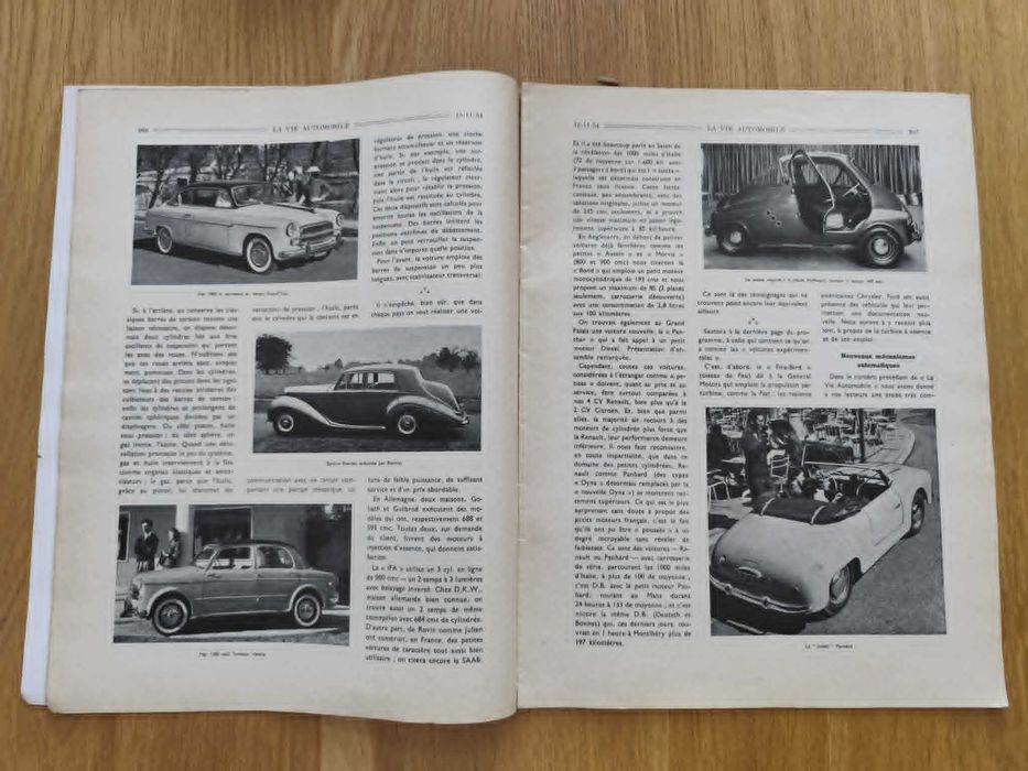 Czasopismo La Vie Automobile 1954