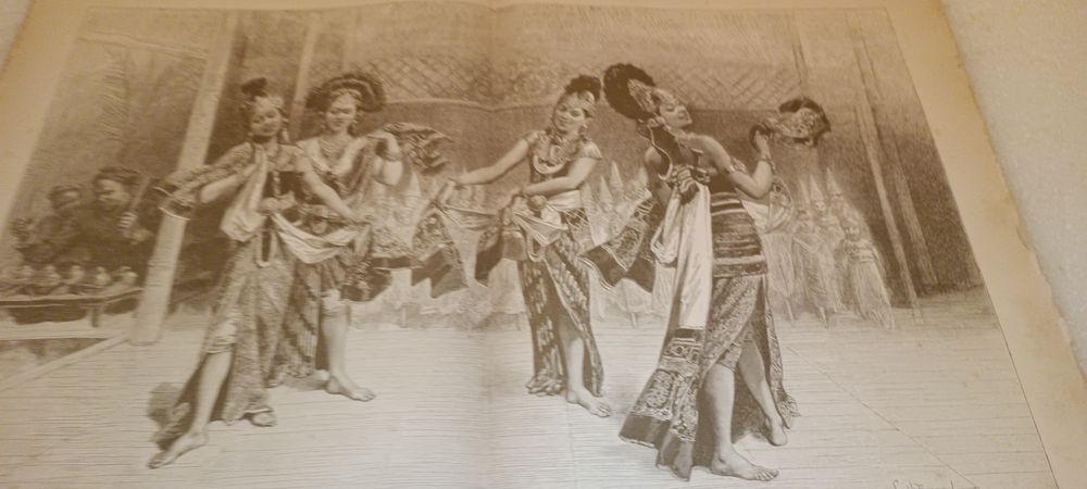 Antigo jornal l'exposition de Paris de 1889