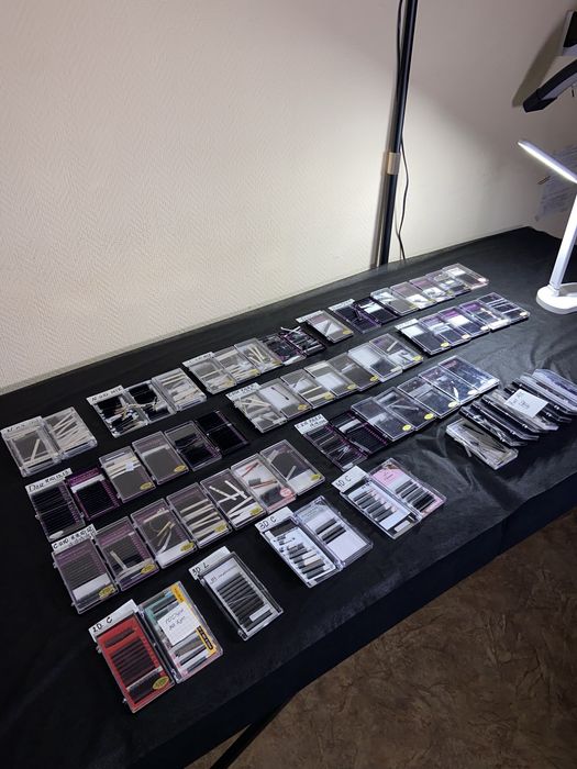 59шт палеток професійних вій для нарощення оремої довжини та міксів.