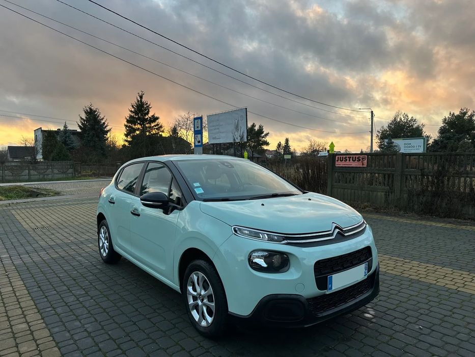 Citroën C3 2018 1.2 Benzyna Minimalny przebieg Klimatyzacja Asystent pasa