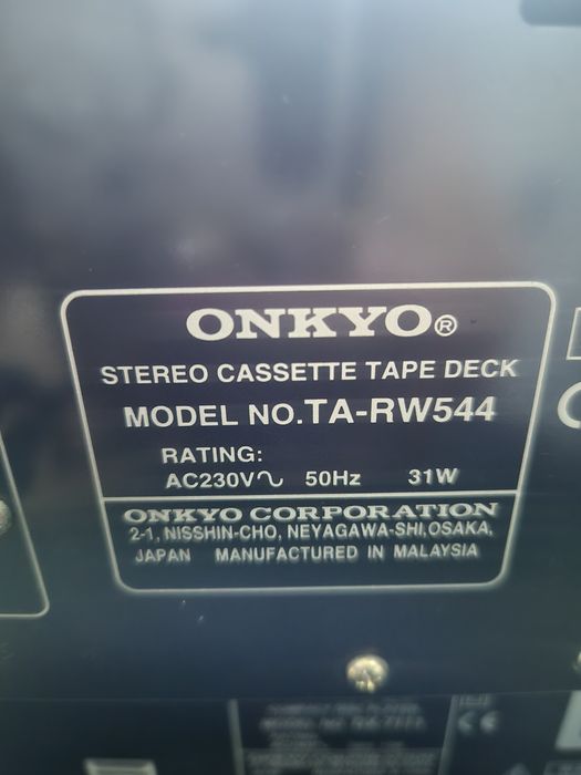 Wieża Onkyo wraz z głośnikami quadral