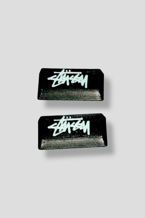 stussy keycaps 2pcs black czarne klawisze stussy 2szt
