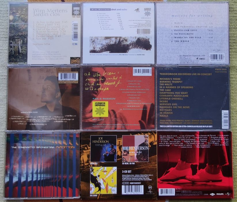 Wim Mertens, Serge Gainsbourg, Joe Henderson, Cinematic Orchestra