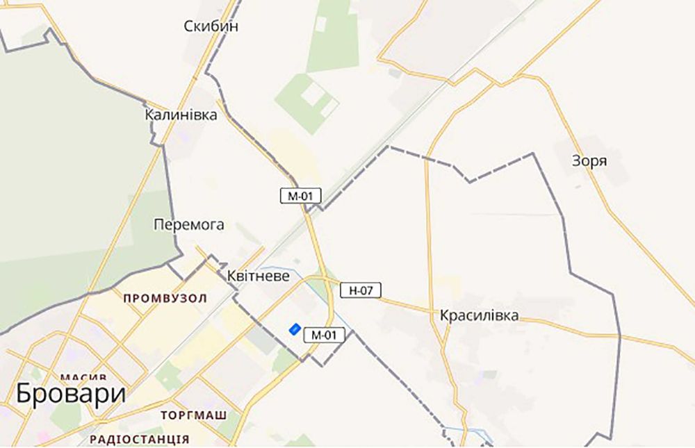 Земельна ділянка, 1,85 га. с. Квітневе Бровари, Броварський район