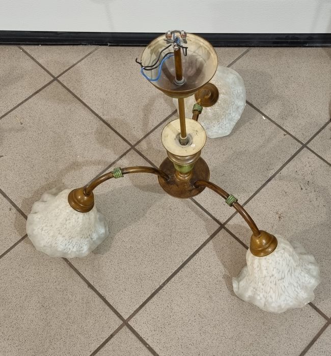 Lampa stojąca ozdobna + lampa wisząca komplet