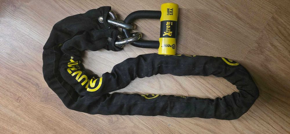 AUVRAY zestaw łańcuch z kłódką XTREM MINI - długość 170cm, średnica 13,5mm
