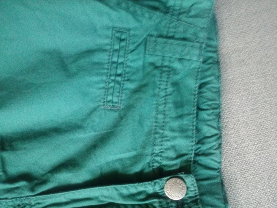 Spodenki chłopięce butelkowa zieleń 164