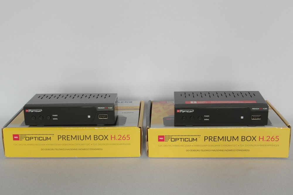 Dekoder OPTICUM Premium Box H.265 DVB-T2/C/H.265/MPEG 1/2/4