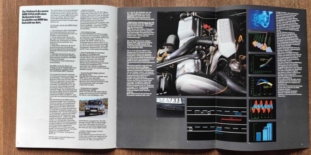 Prospekt BMW 524 TD 1983