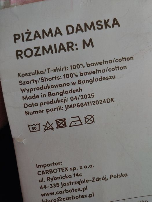 Pidżama damska nowa bawełna