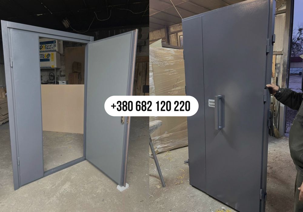 Вхідні Металеві двері різних розмірів, в склад підʼїзд гараж