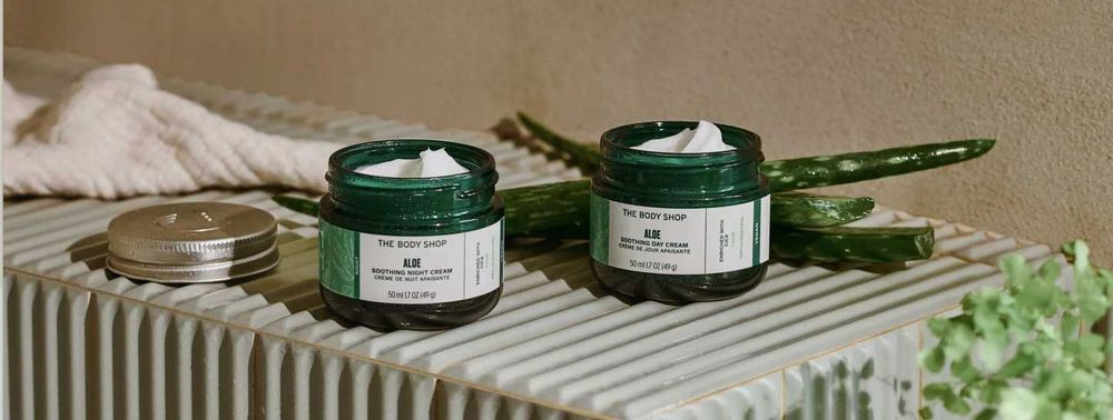 Wegański krem łagodzący do twarzy The Body Shop na noc 50 ml Aloe