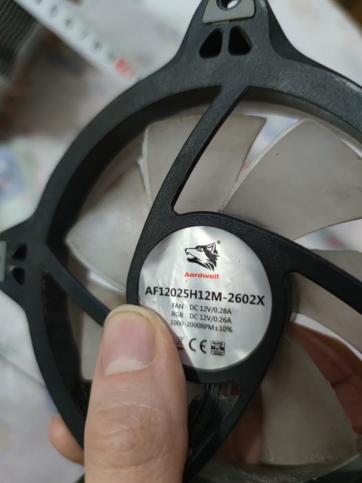 Башенный кулер Aardwolf (3 трубки) + 120мм RGB кулер (160мм высота)