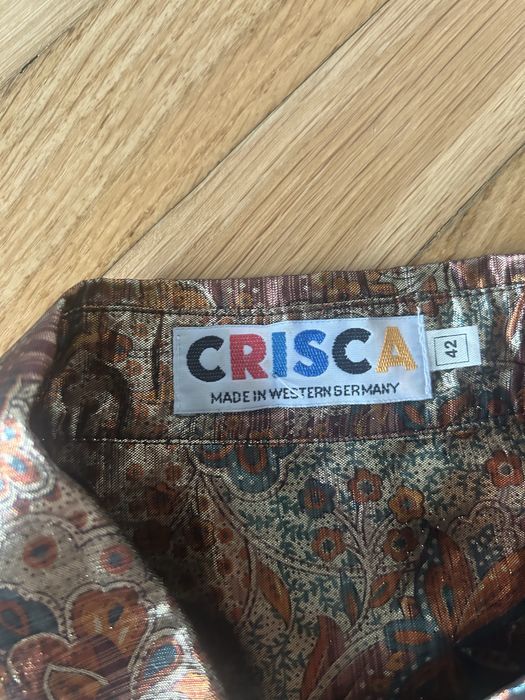 Złota koszula Circa 42 XL na sylwestra wiskozowa