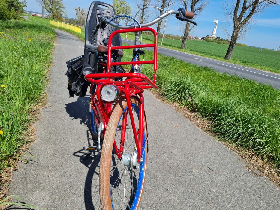 Rower miejski damski z fotelikiem Świebodzin • OLX.pl