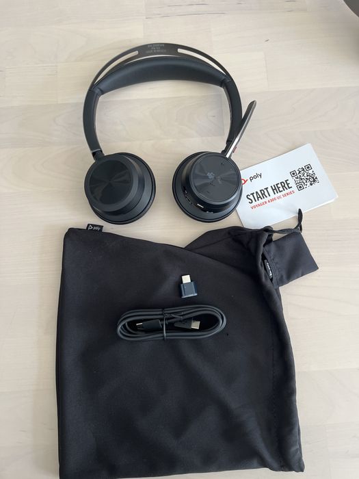 Auscultadores com microfone- Headset Poly NOVOS noise canceling